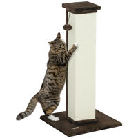 Produktbild von Beherger Kratzbaum für Katzen mit Spielball aus Plüsch und Sisal 41 x 41 x 81 cm