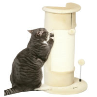 Produktbild von Beherger Kratzbaum für Katzen mit Spielzeug und 2 Bällen aus weichem Plüsch 34 cm x 25,5 cm
