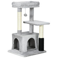 Produktbild von Beherger Kratzbaum mit waschbarem Katzenbett für Katzen Innen 48x48x85cm