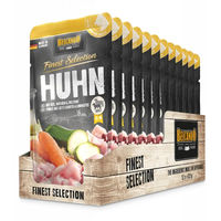 Produktbild von Belcando Adult Nassfutter Huhn mit Lachs Stückchen in Sauce 12x125g