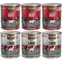 Produktbild von Belcando Baseline Hundefutter Rind und Lamm 6x800g