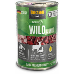 Belcando Baseline Nassfutter Wild und Ente für Hunde Adult Getreidefrei 400 g - 6 x 400 g – Bild 1 von 5
