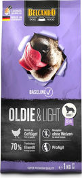 Belcando Baseline Oldie & Light Trockenfutter für Hunde Senior mit Geflügel 1 kg - 1 kg – Bild 1 von 9