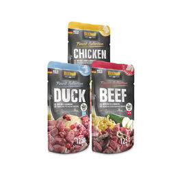 Belcando Finest Selection Adult Hundefutter Ente mit Reis und Preiselbeeren 12 x 125 g Beutel – Bild 1 von 7