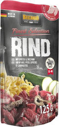 Produktbild von Belcando Finest Selection Hundefutter Rind mit Spätzle und Zucchini 12x125g