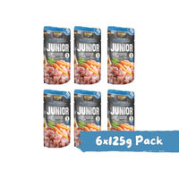 Produktbild von Belcando Finest Selection Junior Hundefutter Huhn mit Ei getreidefrei 6x125g