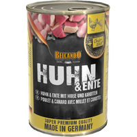Produktbild von Belcando Hund Feuchtnahrung Huhn und Ente mit Hirse und Karotten Adult 12x400g ohne Konservierungsstoffe