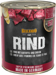 Produktbild von Belcando Hund Feuchtnahrung Rind mit Kartoffeln und Erbsen 6x800g - 6 x 800 g
