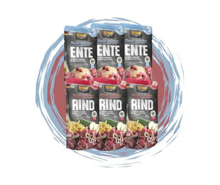 Belcando Hund Nassfutter Frischebeutel Multi Bundle mit Ente und Rind 6x125g ohne Farb- und Aromastoffe sowie Konservierungsstoffe – Bild 1 von 7