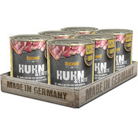 Produktbild von Belcando Hundefutter Nassfutter Huhn und Ente mit Hirse für erwachsene Hunde 6 x 800 g Dose
