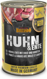 Belcando Hundefutter Nassfutter Huhn und Ente mit Hirse und Karotten Adult 12 x 400 g Dose - 12 x 400 g – Bild 1 von 9
