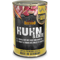 Produktbild von Belcando Hundefutter Nassfutter Huhn und Ente mit Hirse und Karotten Adult 12 x 400 g Dose - 12 x 400 g