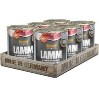 Produktbild von Belcando Hundefutter Nassfutter Lamm mit Reis und Tomate 6 x 800g