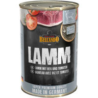 Produktbild von Belcando Hundefutter Nassfutter Lamm mit Reis und Tomaten Stückchen in Sauce Adult 400 g - 400 g