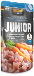 Belcando Junior Hundefutter Huhn mit Karotten und Lachsöl Stückchen in Sauce 125g - 12 x 125 g – Bild 1 von 5