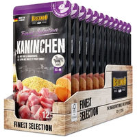 Produktbild von Belcando Kaninchenfutter mit Hirse und Süßkartoffel für adulte Kaninchen 12x125 g ohne Farb- und Aromastoffe sowie Konservierungsstoffe
