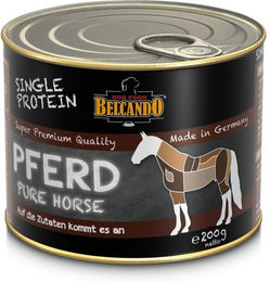 Belcando Single Protein Pferd Hundefutter Nassfutter Monoprotein Hypoallergen Adult 200 g - 6 x 200 g – Bild 1 von 8