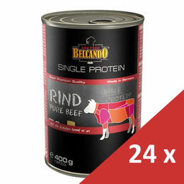 Produktbild von Belcando Single Protein Rind Nassfutter Monoprotein Hypoallergen 24 x 400 g