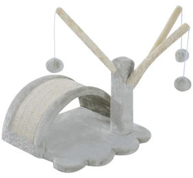 BellaFurn Katzenkratzbaum aus Plüsch und Sisal in Grau 38x38x40 cm – Bild 1 von 1