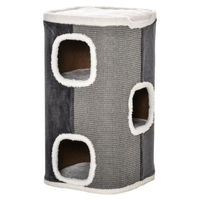 Produktbild von BellaFurn Katzenkratzbaum mit 3 Ebenen aus Sisal in Grau-Weiß 40x40x74 cm