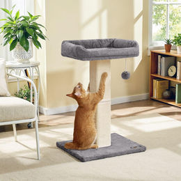 BellaFurn Katzenkratzbaum Spielturm in Hellgrau 45 x 40 x 71 cm – Bild 1 von 1