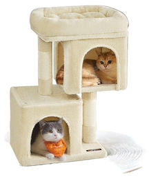 BellaFurn Kratzbaum für Katzen als Katzenturm mit Sisal 40 x 30 x 67 cm – Bild 1 von 1