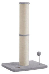 BellaFurn Kratzbaum für Katzen aus MDF und Plüsch mit Sisalseil in Grau 50 x 40 x 85 cm – Bild 1 von 1