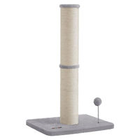 Produktbild von BellaFurn Kratzbaum für Katzen aus MDF und Plüsch mit Sisalseil in Grau 50 x 40 x 85 cm