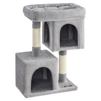 Produktbild von BellaFurn Kratzbaum für Katzen aus Sisal und Plüsch mit Kippschutz 49 x 32 x 74 cm