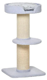 BellaFurn Kratzbaum für Katzen in Blau aus Plüsch und Sisal mit 91 cm Höhe – Bild 1 von 2