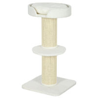 Produktbild von BellaFurn Kratzbaum für Katzen mit Katzenkorb und Spielplattform in Weiß, 91 cm