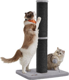 BellaFurn Kratzbaum Kletterturm für Katzen und Kitten aus Sisal Schwarz Grau 50 x 40 x 85 cm – Bild 1 von 3