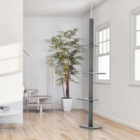 Produktbild von BellaFurn Kratzbaum mit Deckenbefestigung und 4 Plattformen in Grau 27x43x228-260 cm