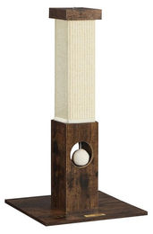 BellaFurn Kratzbaum mit Spielzeug aus Sisal in Braun 38 x 38 x 73 cm – Bild 1 von 3