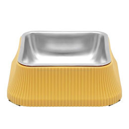 Belle Vous Erhöhter Futternapf aus Edelstahl in Gelb für Hunde und Katzen 550 ml - 550 ml – Bild 1 von 7