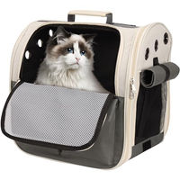 Produktbild von BELLE VOUS Haustierrucksack aus Oxford-Gewebe für Hunde und Katzen in Größe M