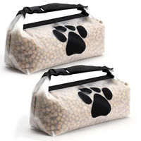 Produktbild von BELLE VOUS Hundefutter-Aufbewahrungsbeutel und faltbarer Reisehundenapf 2er Set aus TPR für unterwegs - 2 x 2,5 l