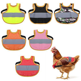 Belle Vous Reflektierende Warnwesten für Geflügel wie Hühner Enten und Gänse 6er Pack aus Polyester – Bild 1 von 7