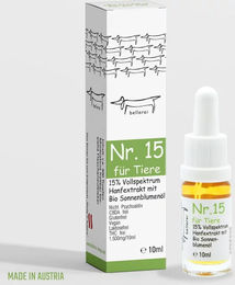bellerei CBD Öl für Hunde Bio 15% zur Beruhigung und Unterstützung von Gelenken und Verdauung – Bild 1 von 2