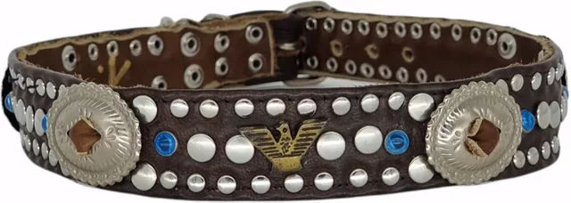 Bellerei Halsband Aira aus Leder in Braun – Bild 1 von 2