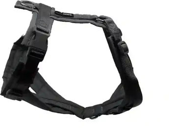 Bellerei Hundegeschirr Y-Geschirr aus Nylon in Schwarz wasserabweisend – Bild 1 von 2