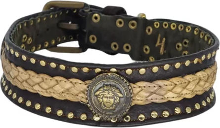 Bellerei Hundehalsband Ashok aus Leder in Braun Größe 4 – Bild 1 von 2