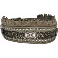 Produktbild von Bellerei Hundehalsband aus Leder in Grau