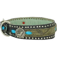 Produktbild von Bellerei Hundehalsband Fianna aus Leder bunt Größe 8