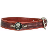 Produktbild von Bellerei Hundehalsband Piranha #9 aus Leder in Rot