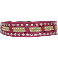 Produktbild von Bellerei Hundehalsband Suzan aus Leder in Rosa Größe 14