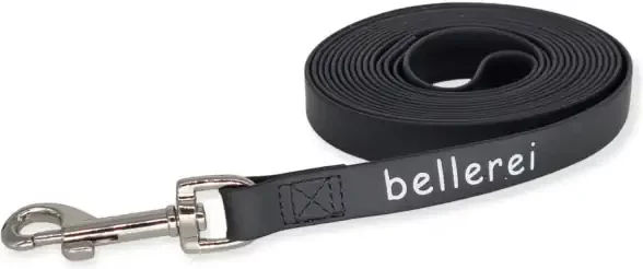 Bellerei Hundeleine aus Biothane waterproof in Schwarz 3 Meter – Bild 1 von 2
