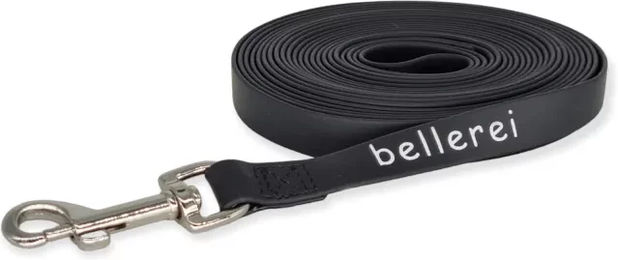 Bellerei Schleppleine aus Biothane für mittelgroße und große Hunde 10m Schwarz waterproof – Bild 1 von 2