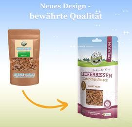 Bellfor Belohnungssnack Kaninchen Monoprotein für Hunde ohne Farb- und Aromastoffe - 50 g – Bild 1 von 6