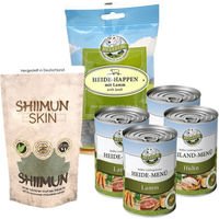 Produktbild von Bellfor Chihuahua Futter Set für kleine Hunde mit Huhn und Lamm, getreidefrei und glutenfrei, inklusive Haut & Fell Pulver und Gewichtskontrolle - 6 x 308,33 g